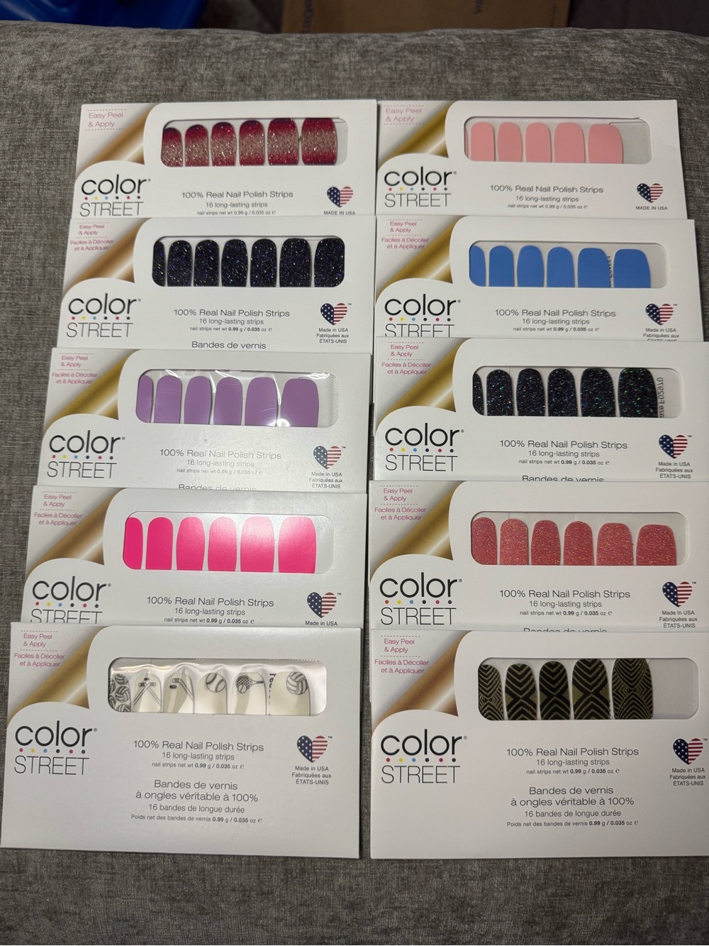 Color Street Nail Polish Strips - bundle of 10